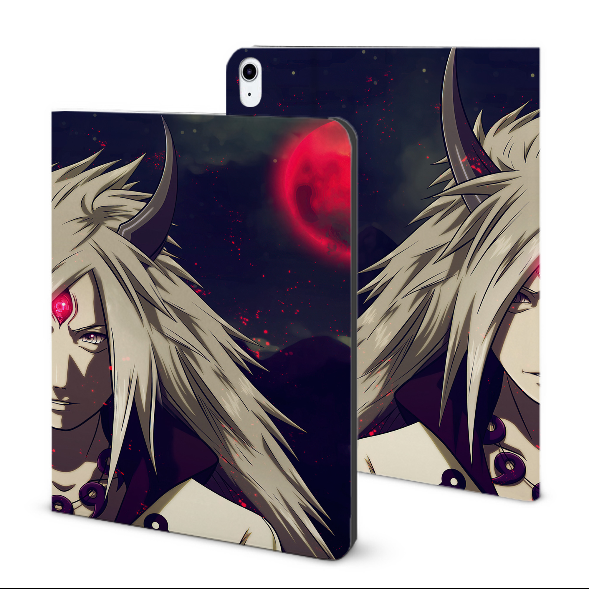 （画像用） NARUTO -ナルト- NARUTO -ナルト- 疾風伝 IPad ケース ブック型 PUレザー TPU 耐衝撃 軽量 薄型 ペン収納なし 全面保護 IPad 各モデル対応
